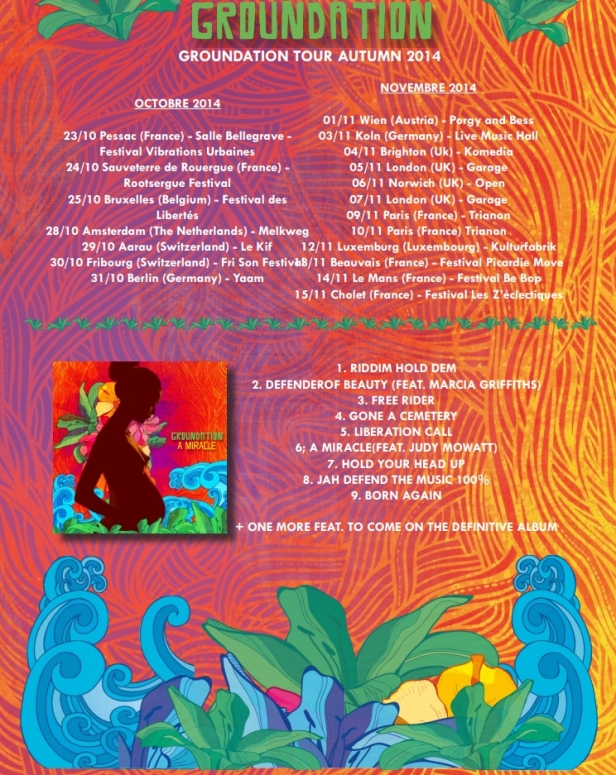 Groundation A Miracle Tour Date Autumn 2014