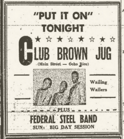 1966-07-28 Live Club Brown Jug, Main Street , Ocho Rios